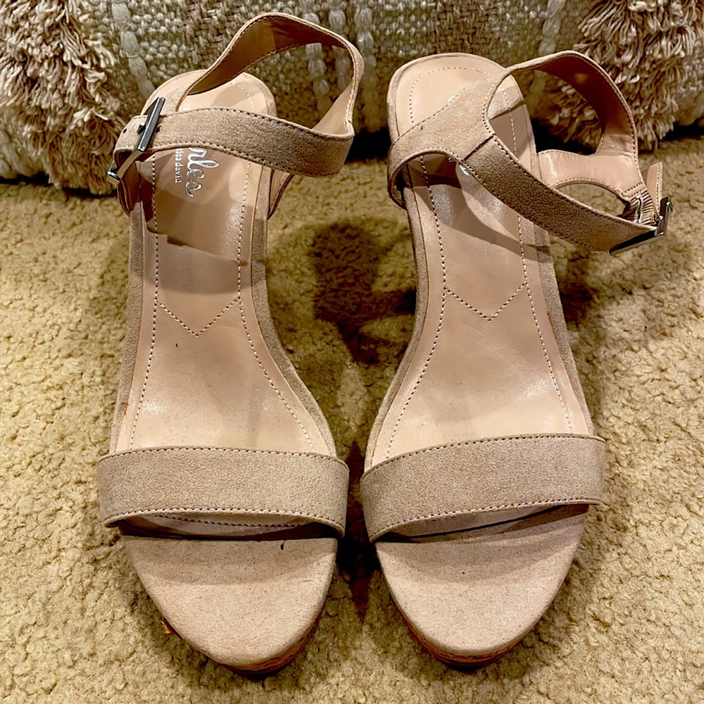 Charles by Charles David Nude Wedge Sandal